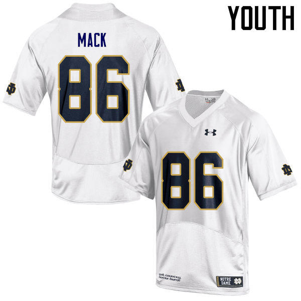 Youth #86 Alize Mack Notre Dame Fighting Irish College Football Jerseys Sale-White